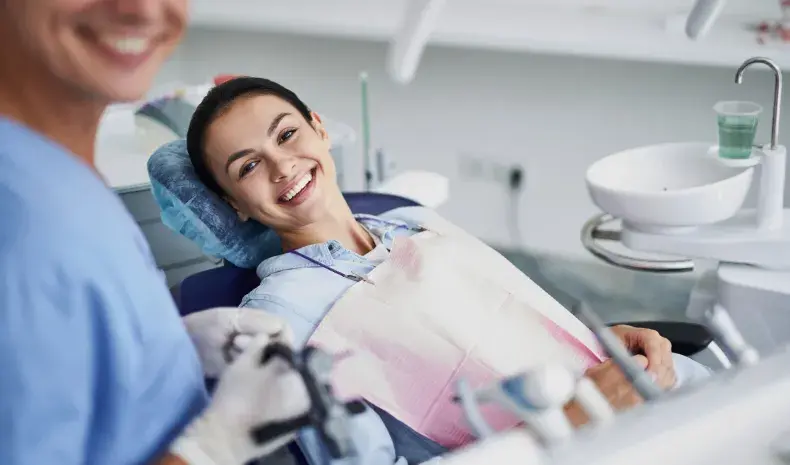 patient at the dentist